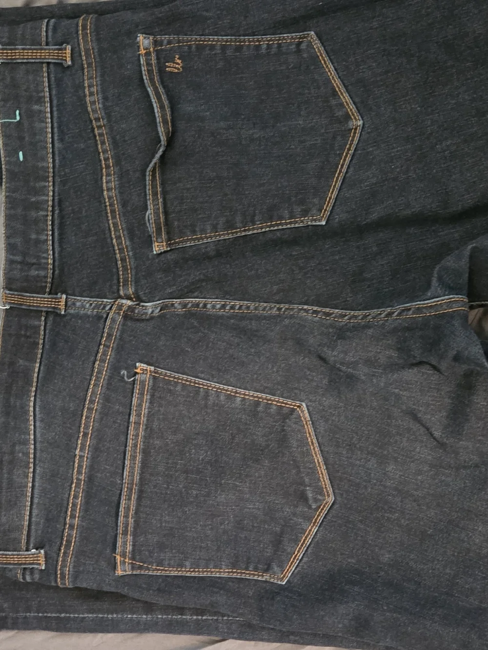 LuLaRoe Women's Skinny Jeans - Dark Blue with Contrast Stitching - Picture 3 of 5